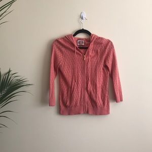 Juicy couture Coral Hoodie ZipUp Medium